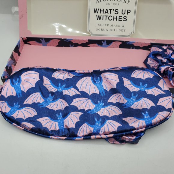 NIB ASQUITH & SOMERSET WHAT'S UP WITCHES SLEEP MASK & SCRUNCHIE SET - Picture 4 of 5